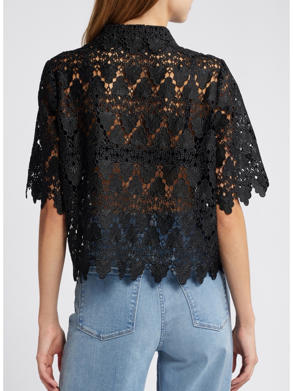 Frame Lace Button-Up Shirt NWT - Picture 2 of 12